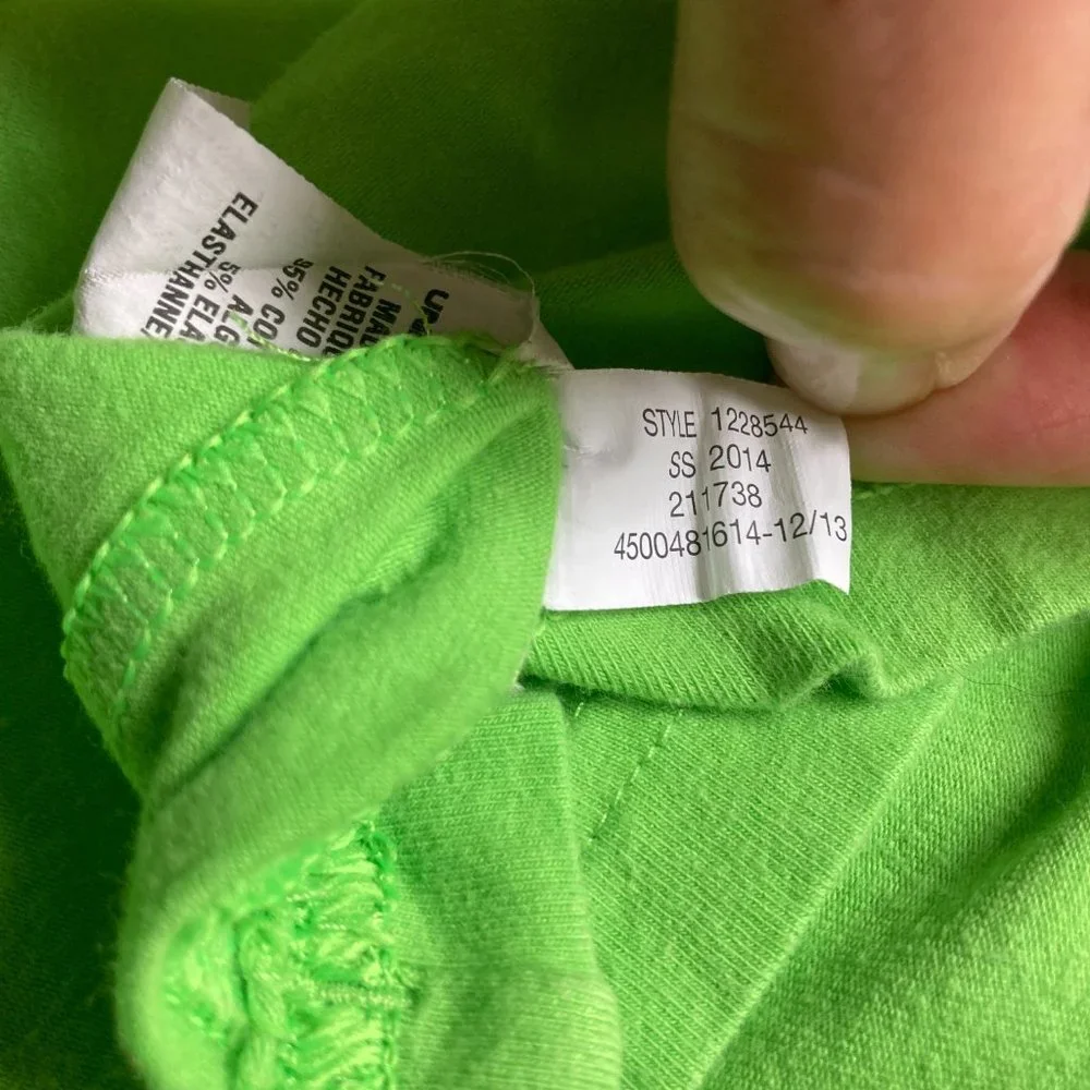 Under Armour Heat Gear Loose Heatgear Short Sleeve T Shirt Neon Green Mens Large - Picture 11 of 11